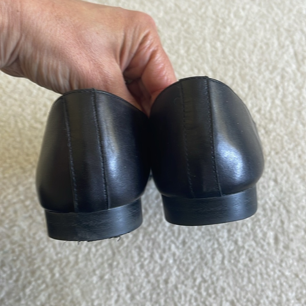 Aldo Black Leather Loafers - Picture 4 of 7